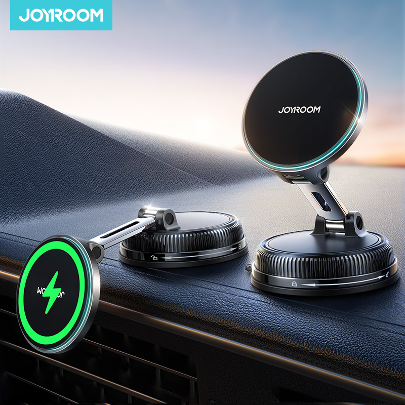 Joyroom 15W Magnetic Car Mount Charger Vacuum Gel
