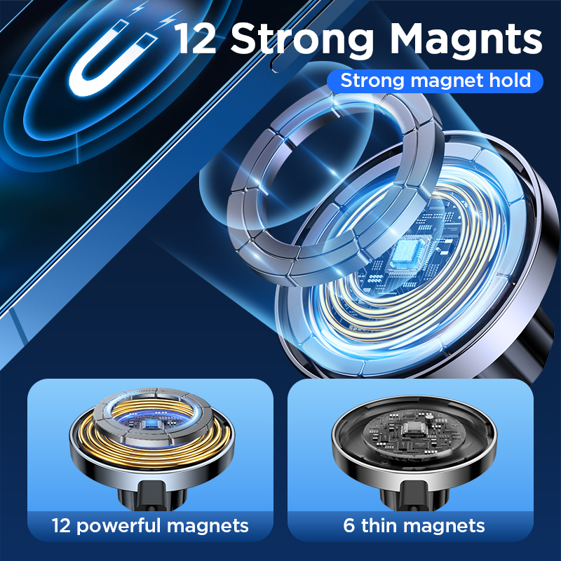 Joyroom 15W Qi Magnetic Car Phone Holder Wireless