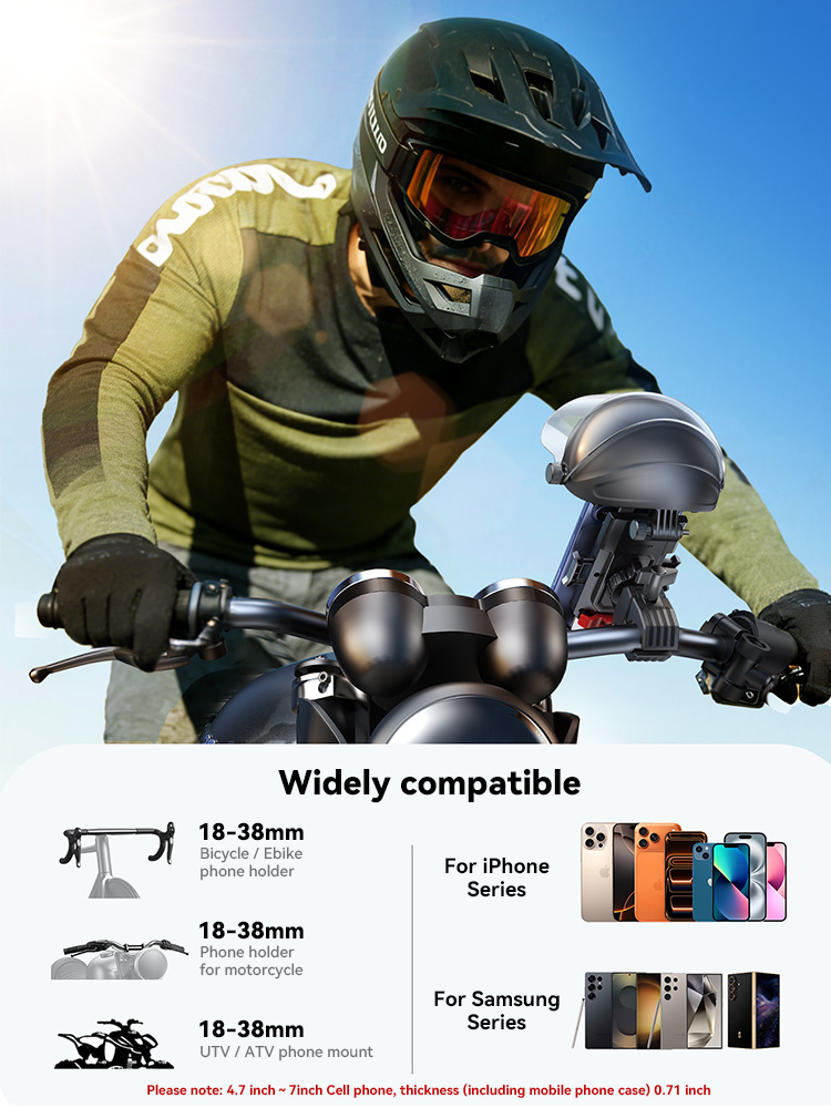 Joyroom Bike Phone Holder Mount with Helmet 360°