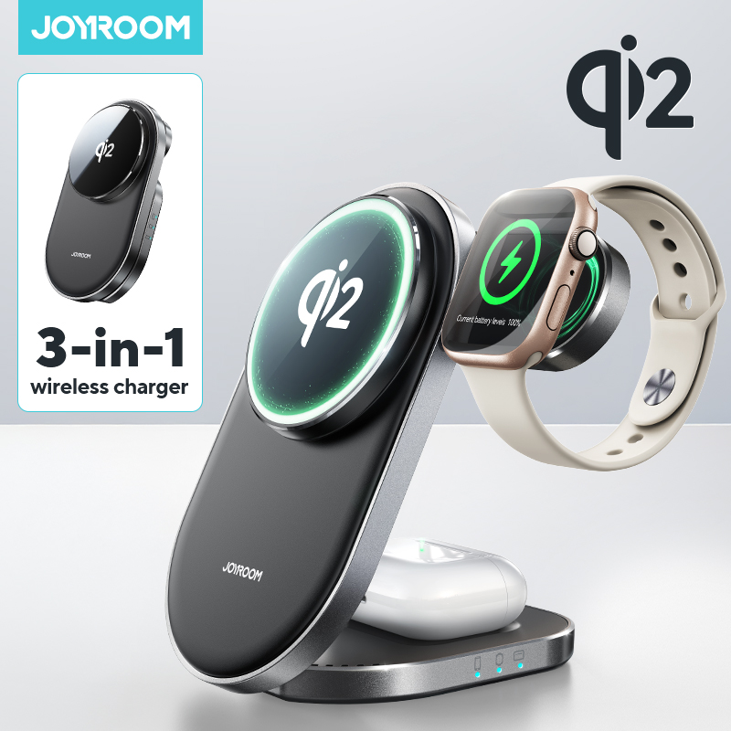 Joyroom Qi2 3 in 1 Wireless Charging Station Foldable