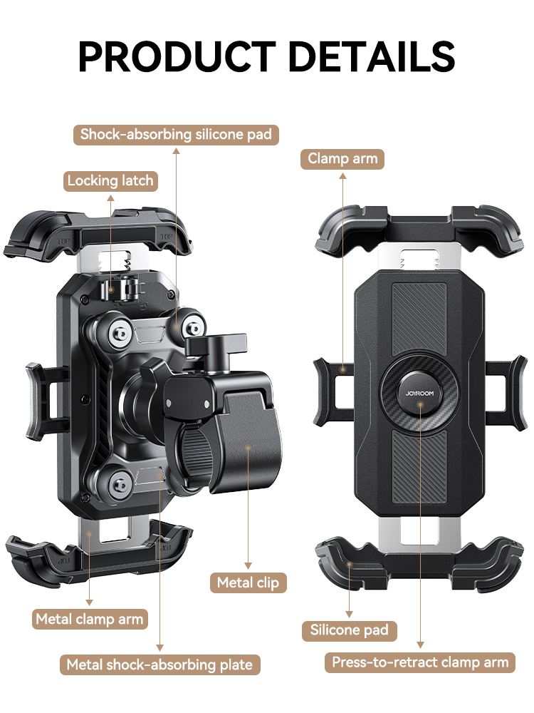 Joyroom Motorcycle Phone Mount Anti Vibration Phone