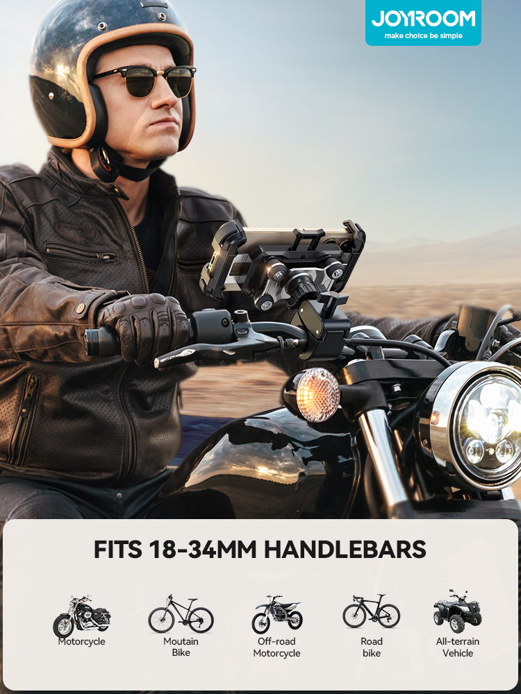 Joyroom Motorcycle Phone Mount Anti Vibration Phone