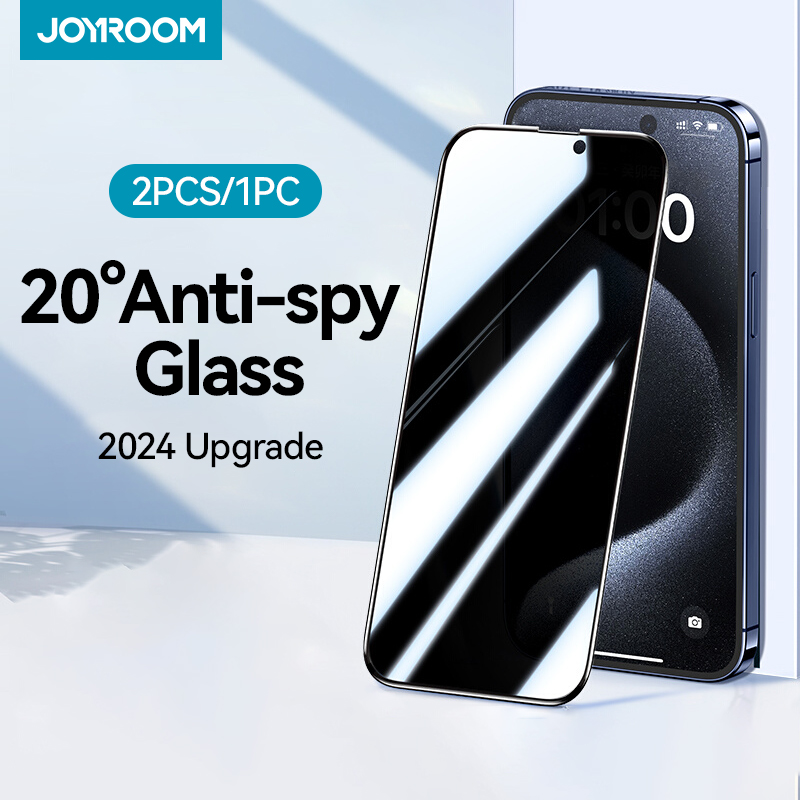 Joyroom 1/2Pcs 20°Anti-spy Glass For iPhone 16 15 Pro