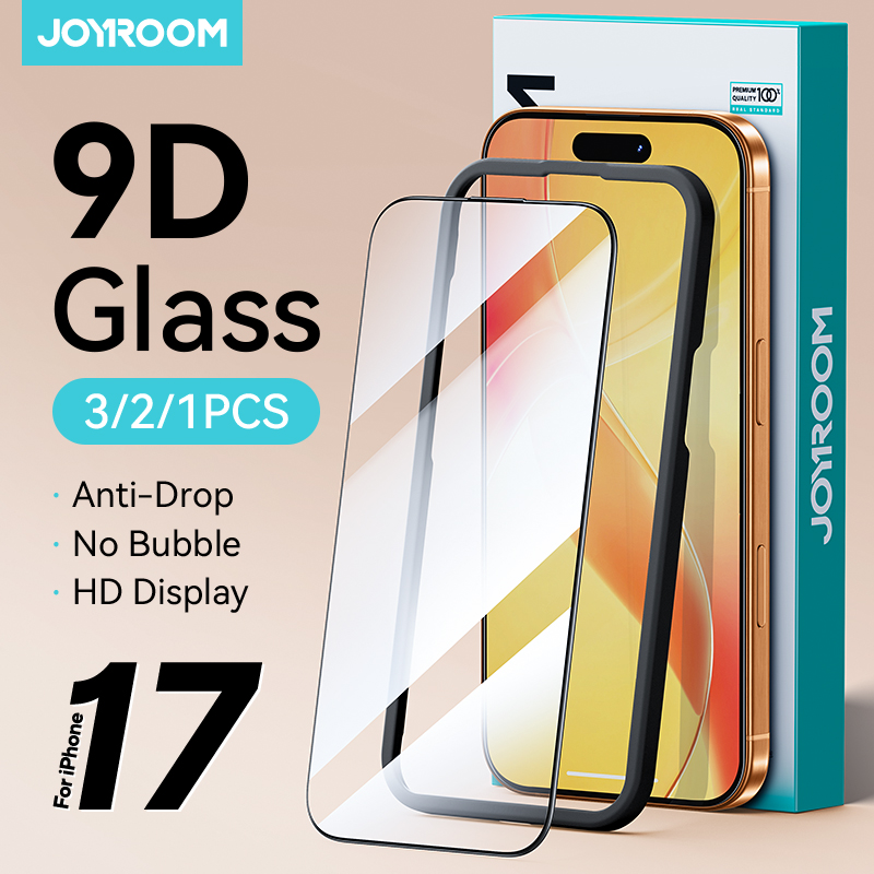 Joyroom 1/2/3 peças para tela de vidro HD do iPhone 17