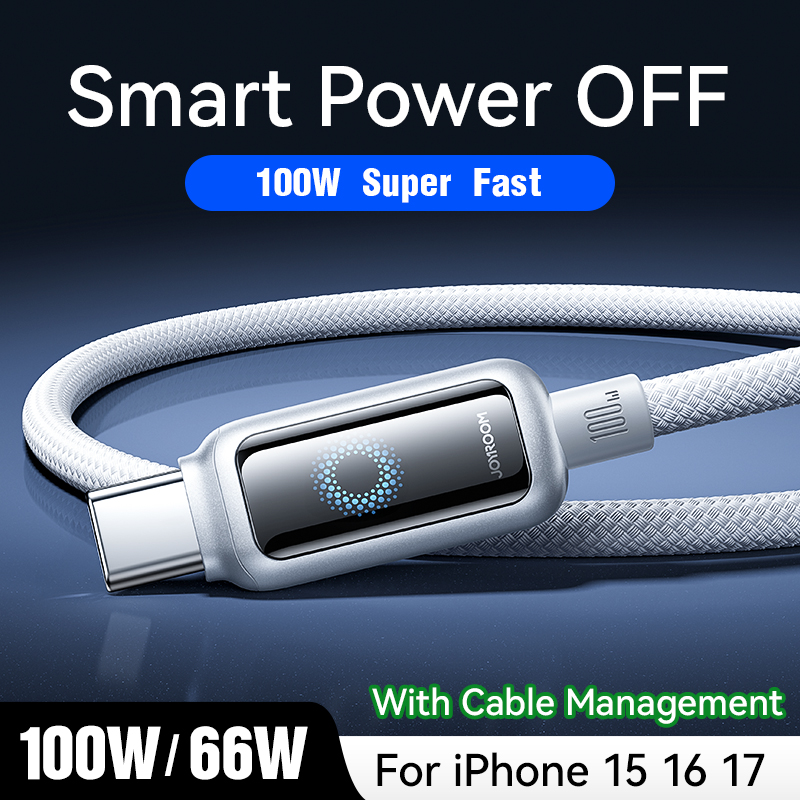 Joyroom 100W USB C Cable Automatic Power Off Fast