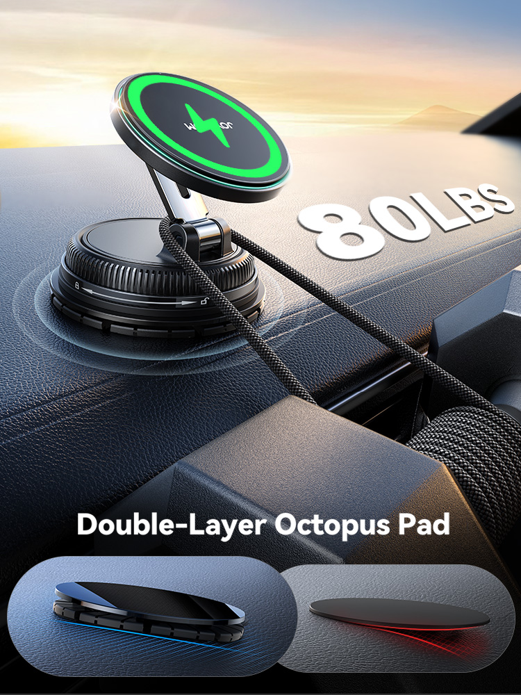 Joyroom Magnetic Car Mount Charger Vacuum Gel 2-in-1