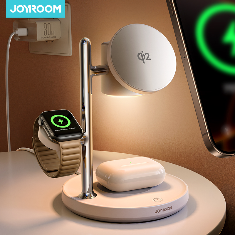 Joyroom Qi2 Magnetic Charging Station for Apple Fast