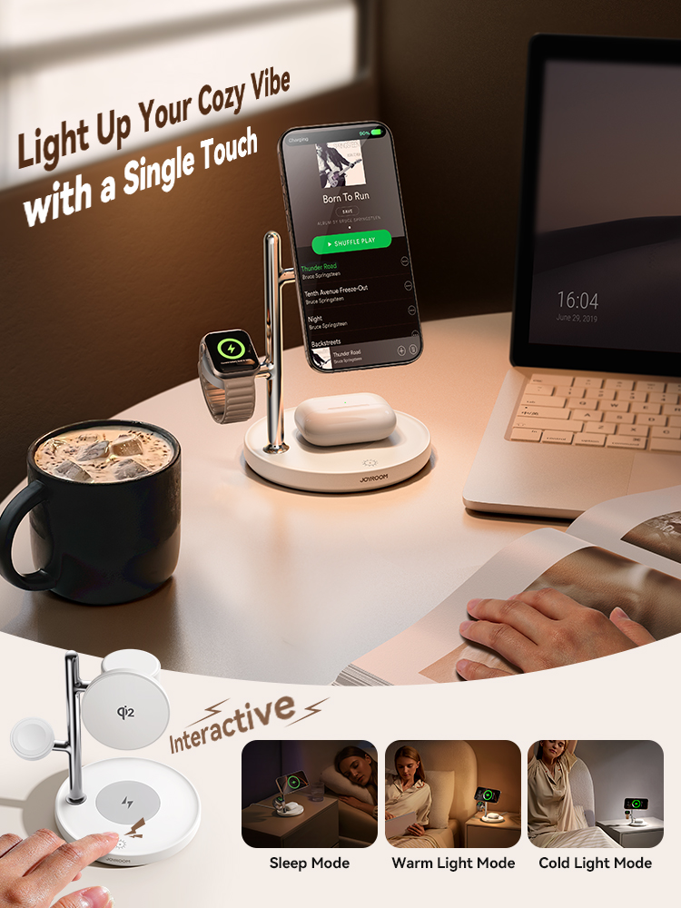Joyroom Qi2 Magnetic Charging Station for Apple Fast