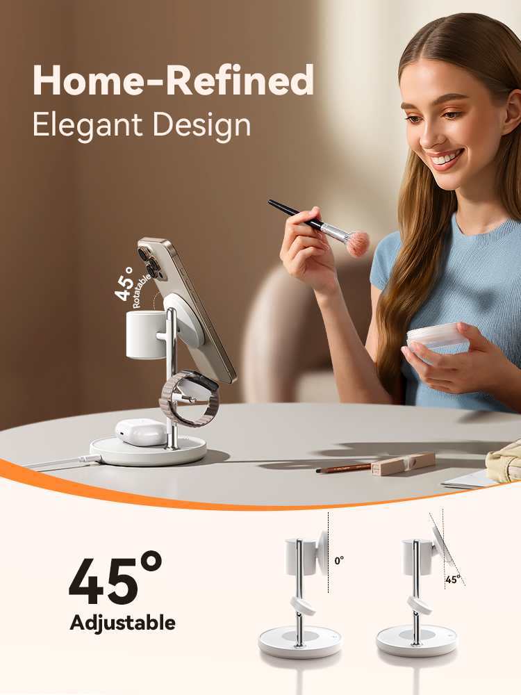 Joyroom Qi2 Magnetic Charging Station for Apple Fast