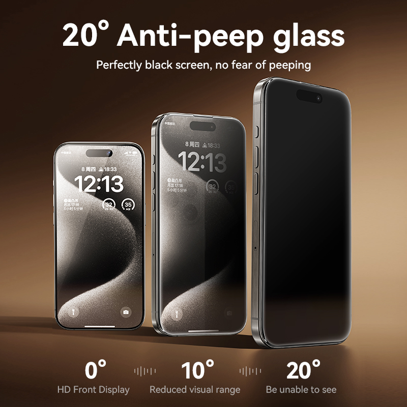 Joyroom 1/2Pcs Anti-spy Glass For iPhone 17 16 15 14