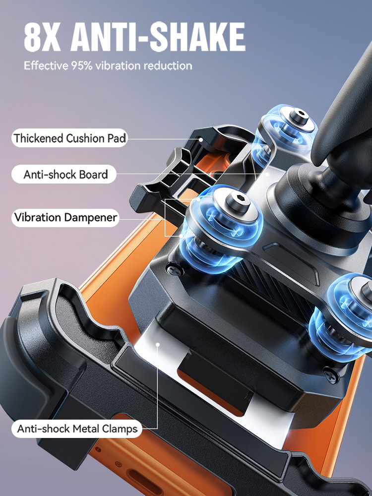 Joyroom Motorcycle Phone Holder Mount with Vibration
