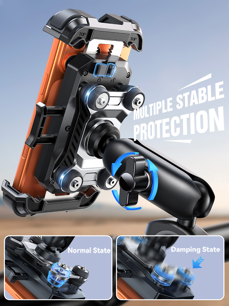Joyroom Motorcycle Phone Holder Mount with Vibration