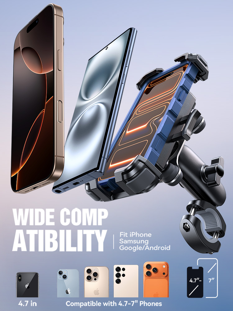 Joyroom Motorcycle Phone Holder Mount with Vibration