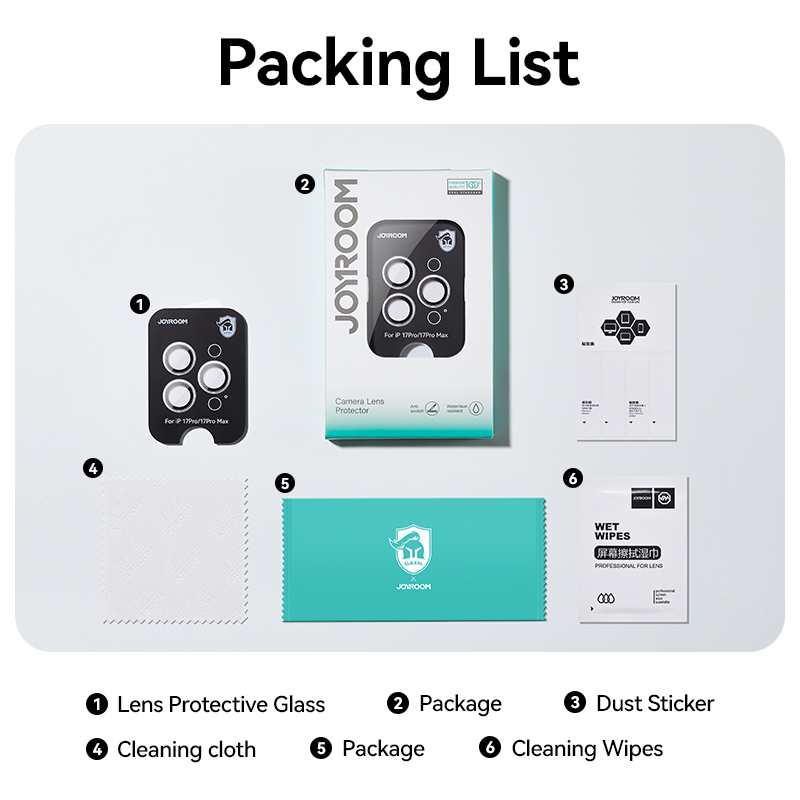 Joyroom Camera Lens Protector For iPhone 17 Pro Max