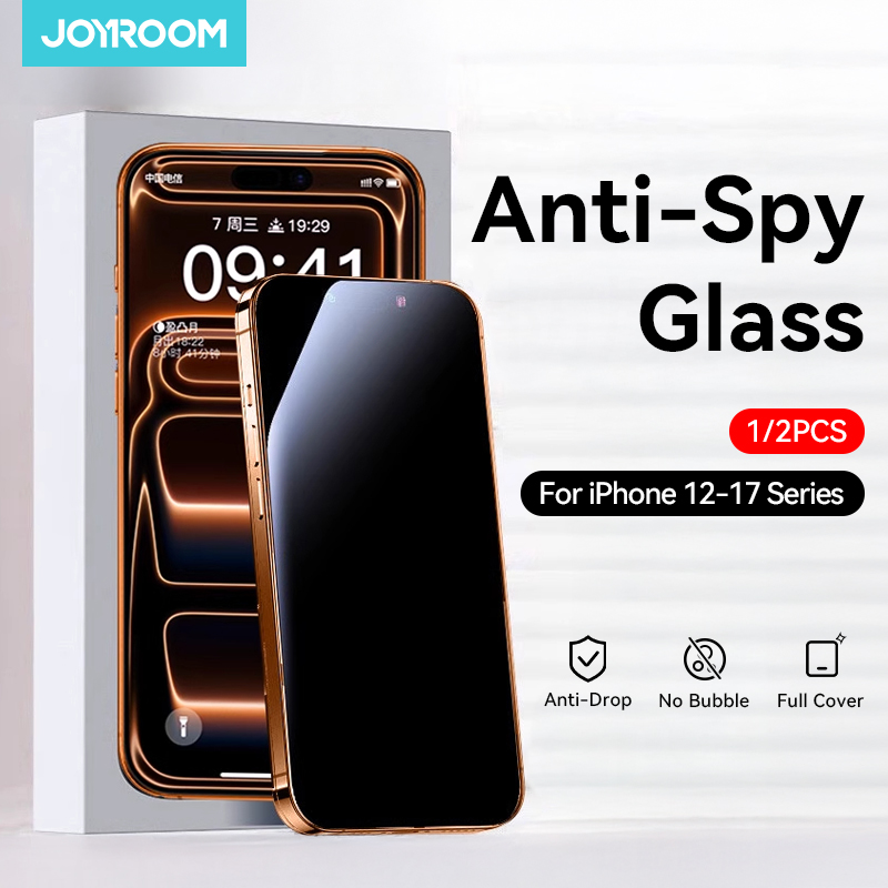 Joyroom 1/2PCS Anti-Spy Glass For iPhone 17 Pro Max