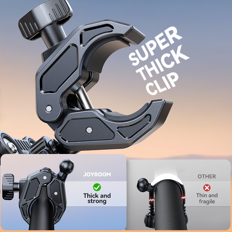 Joyroom Motorcycle Phone Mount Holder Dual Vibration