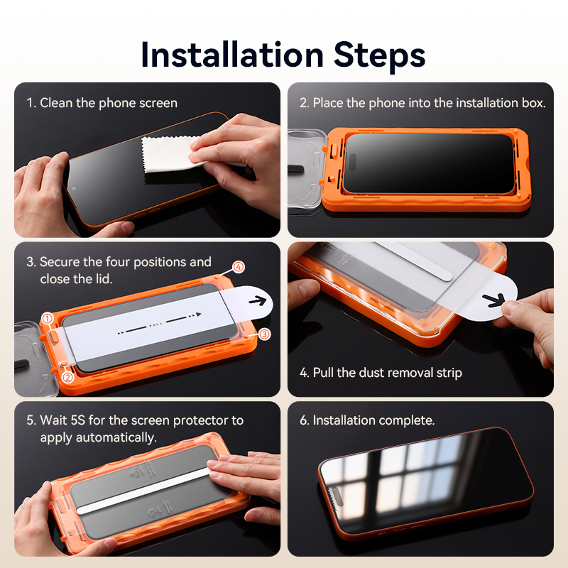 Joyroom 3/2/1PCS Glass For iPhone 17 Pro Max Screen