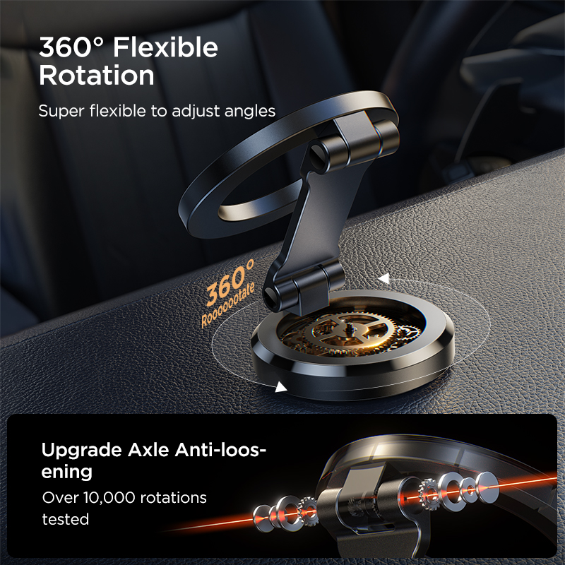 Joryoom Foldable Magnetic Car Phone Holder Mount