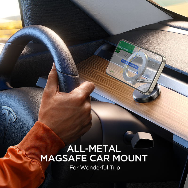 Joryoom Foldable Magnetic Car Phone Holder Mount