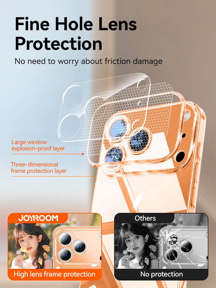 Joyroom For iPhone 17 16 15 Pro Max Case Lens