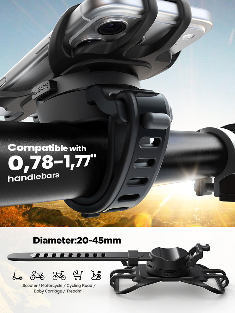 Joyroom Silicone Bike Phone Mount Holder Universal