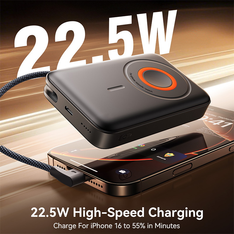 3 in 1 Magnetic Power Bank 22.5W Fast Charging Power