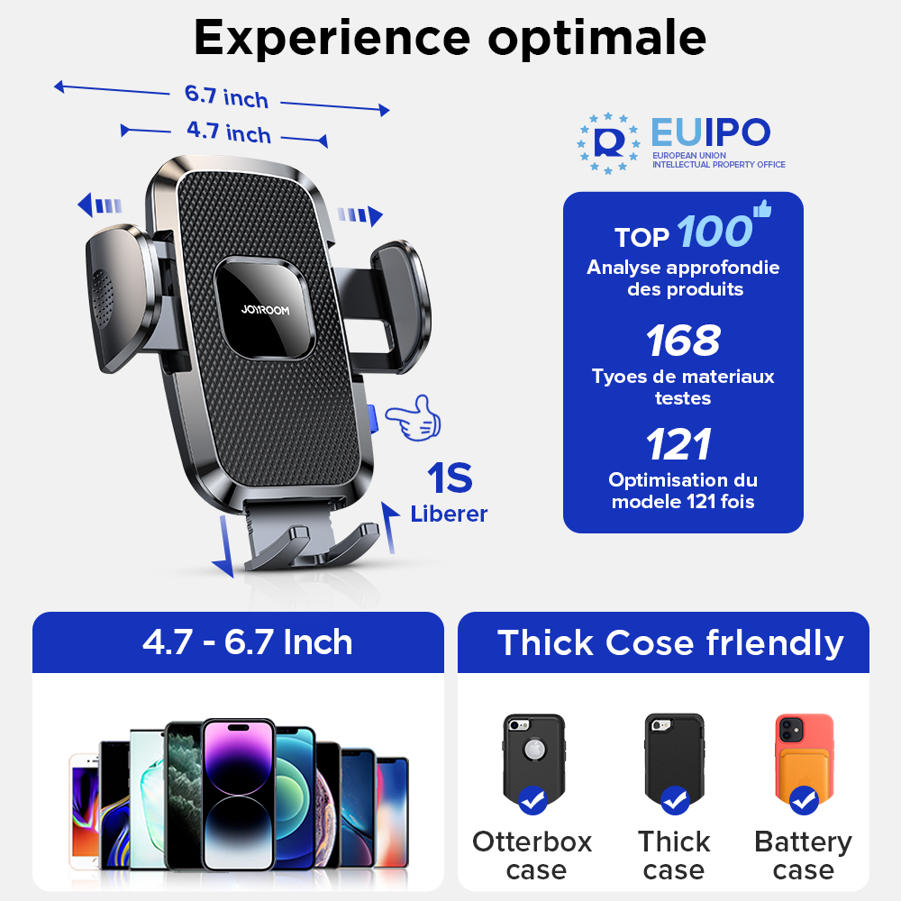 Joyroom Car Phone Holder Mount 360° Widest View