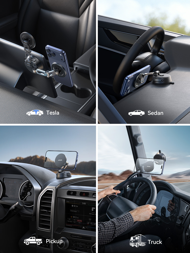Joyroom Magnetic Suction Cup Phone Mount Universal
