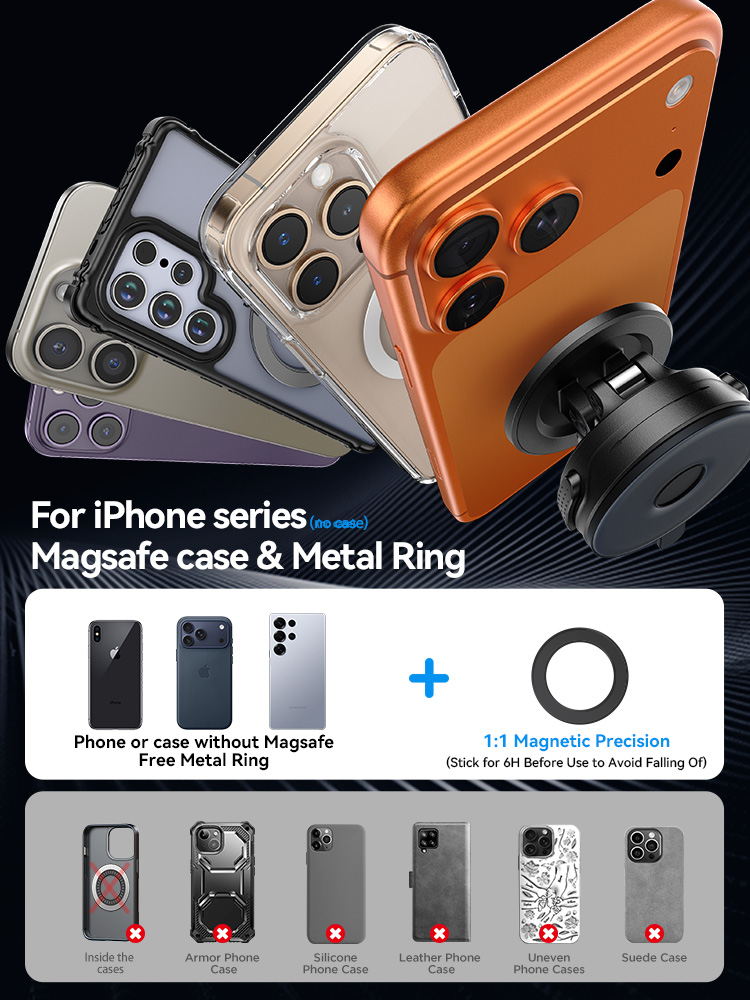 Joyroom Magnetic Suction Cup Phone Mount Universal
