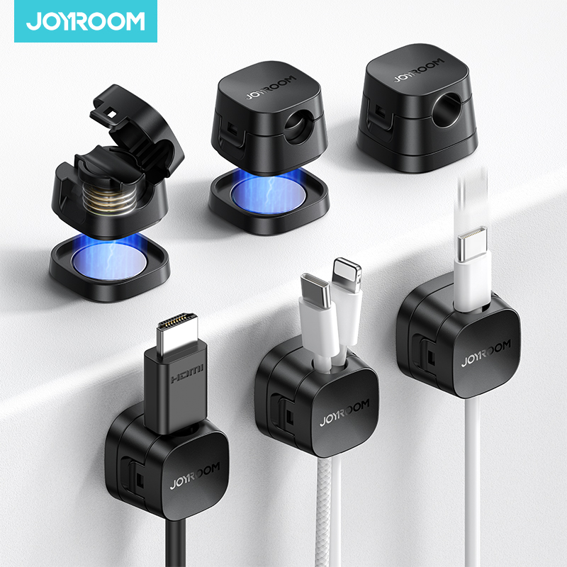 Joyroom 6PCS Detachable Magnetic Cord Organizer Under