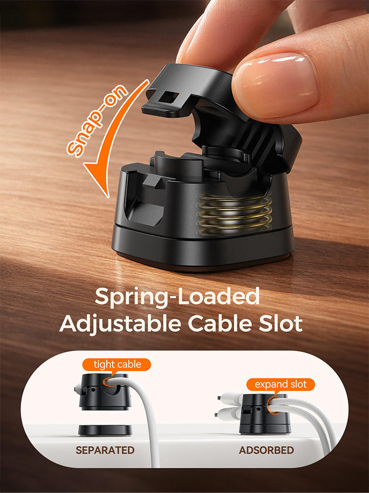 Joyroom 6PCS Detachable Magnetic Cord Organizer Under