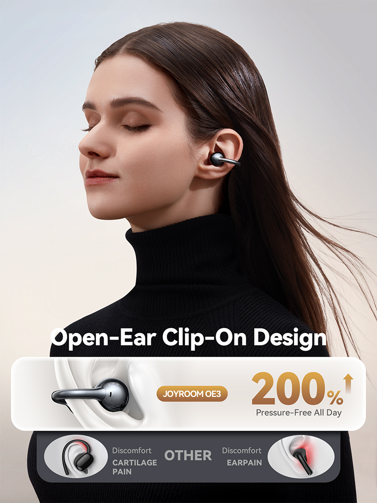 Joyroom Clip-On Earbuds Wireless 5.4 Open Ear Earbuds
