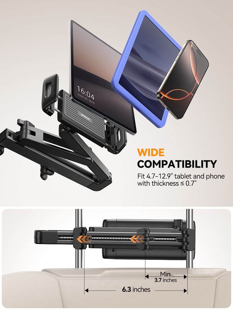 Joyroom Car Headrest Tablet Holder Mount 3 in 1