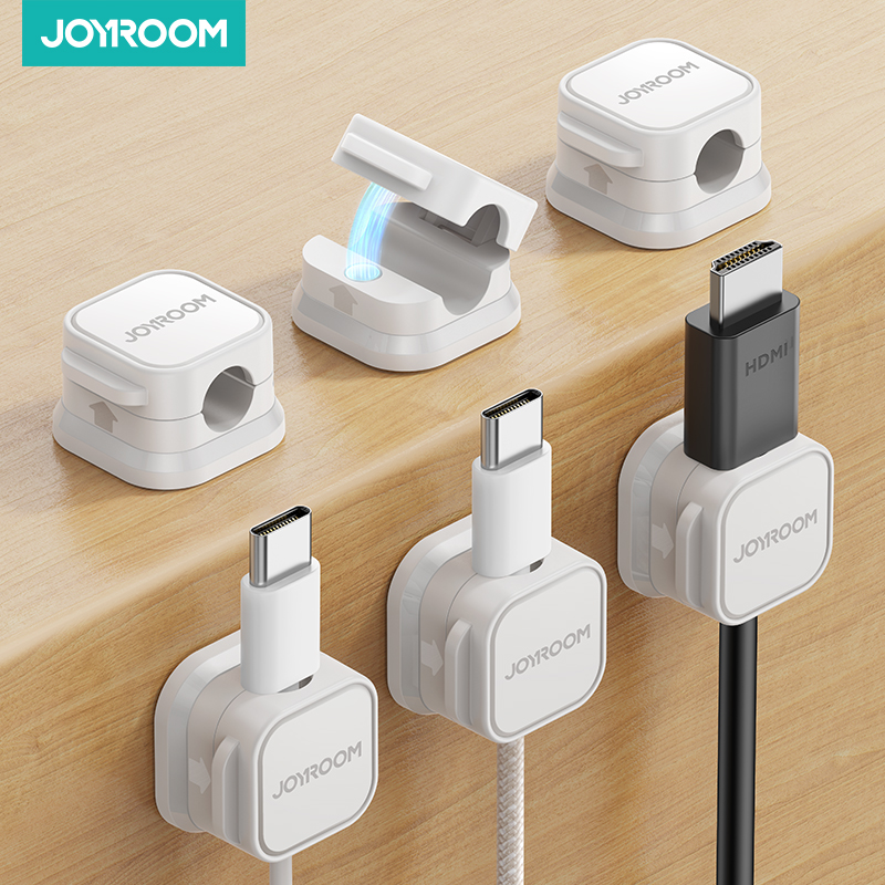 Joyroom 3/6Pcs Magnetic Cable Clip Cord Holder