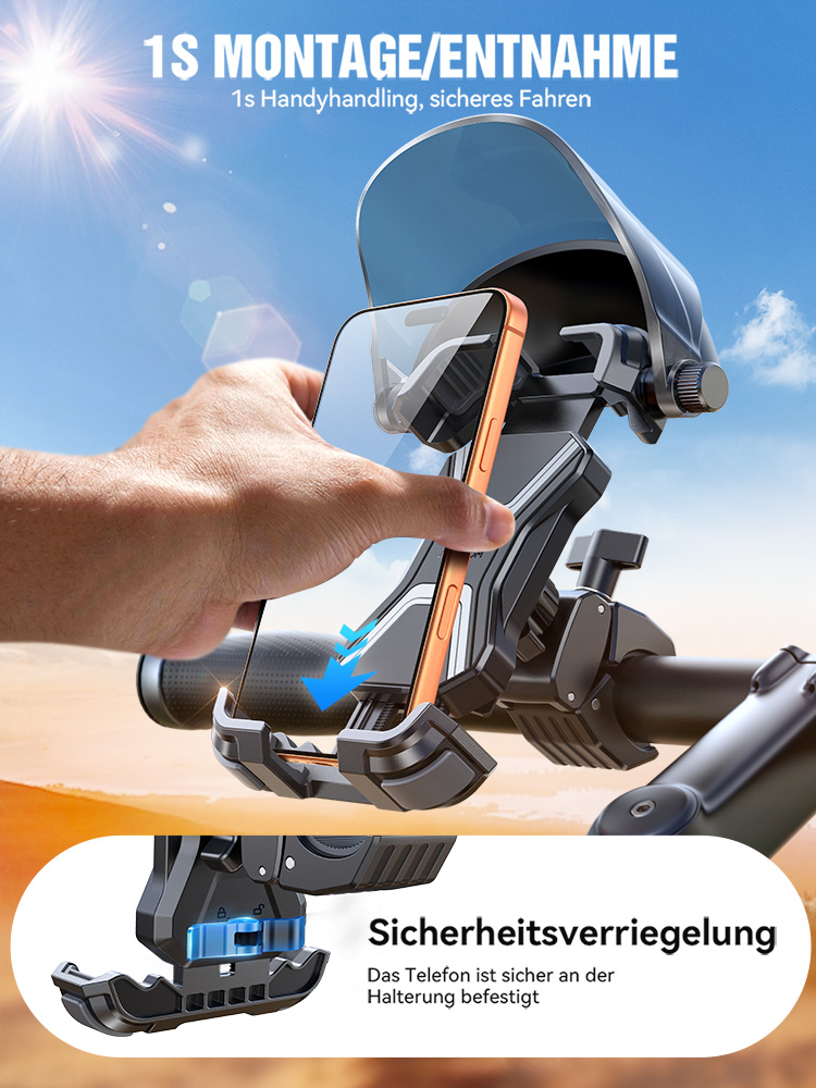 JOYROOM Bike Phone Holder Mount 1s Quick Lock