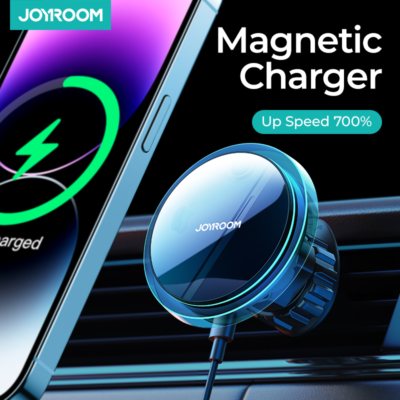 Joyroom Magnetic Car Phone Holder Wireless Charger For