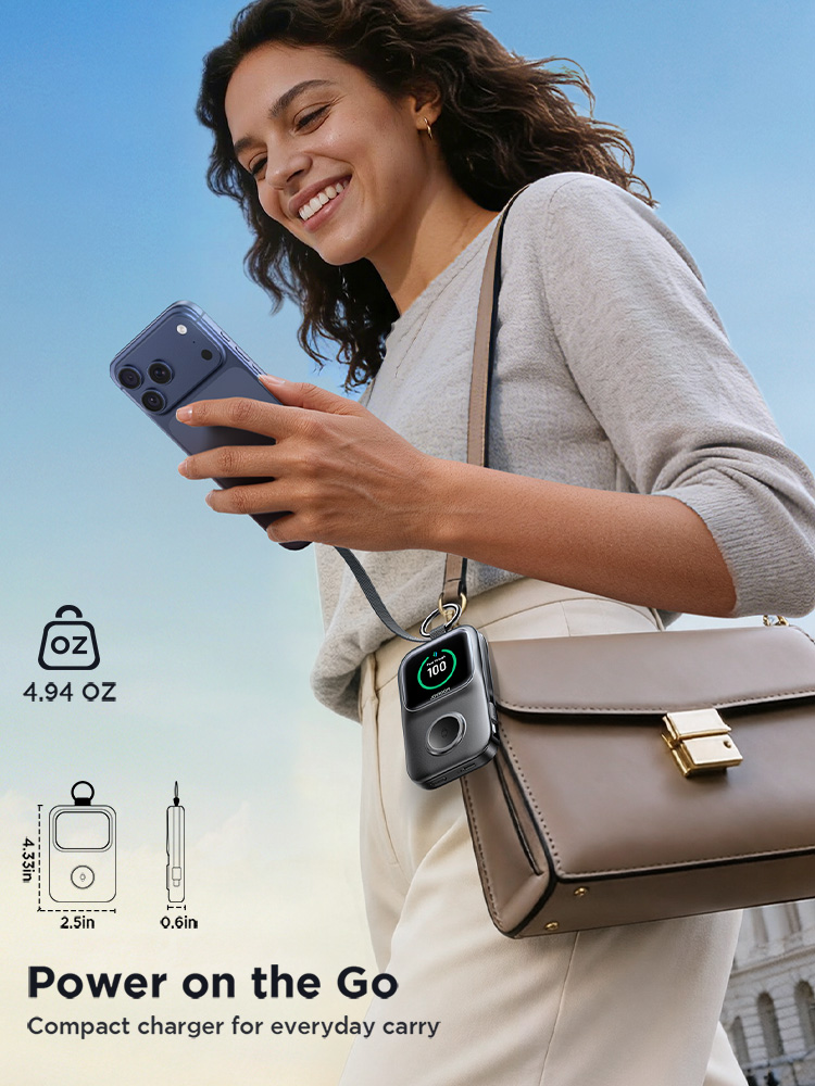 Joyroom 5000mAh Power Bank with Built-in USB C Cable