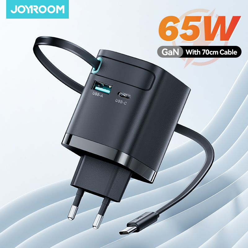 Joyroom 65W GaN Desktop Charger Universal Retractable