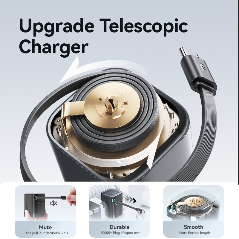 Joyroom 65W GaN Desktop Charger Universal Retractable