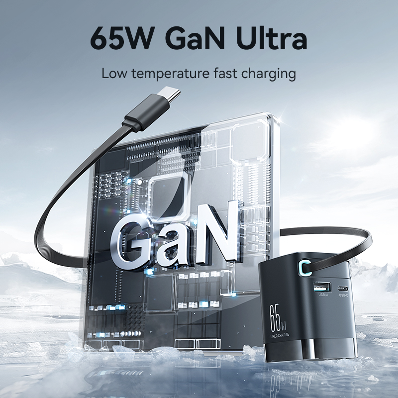 Joyroom 65W GaN Desktop Charger Universal Retractable