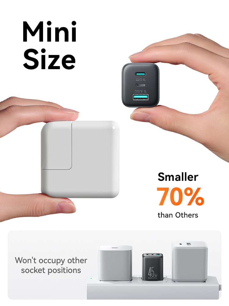 Joyroom 45W USB C/L/A Charger JR-TO1 Mini Wall Charger