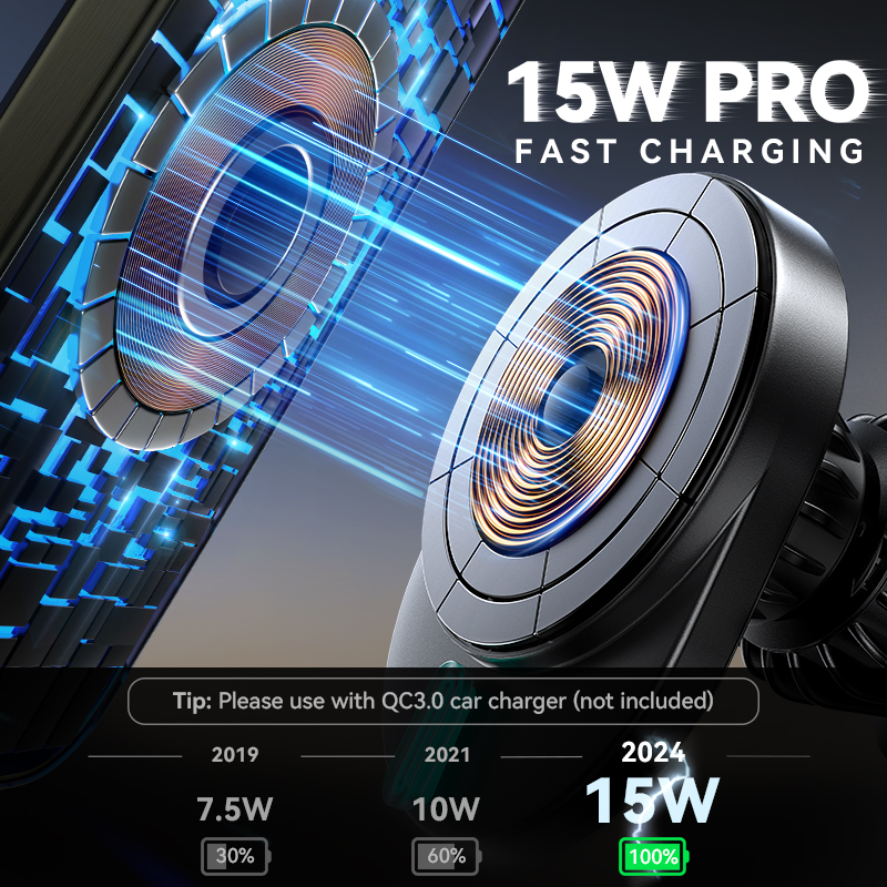 Joyroom 15W Magnetic Phone Holder Mount Charger Fast