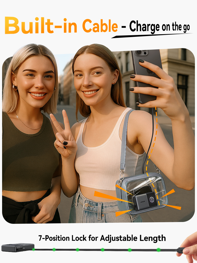 Joyroom Power Bank 22.5W Fast Charging With Built-in