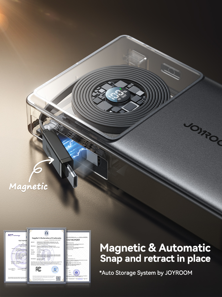 Joyroom Power Bank 22.5W Fast Charging With Built-in