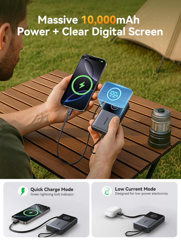 Joyroom Power Bank 22.5W Fast Charging With Built-in