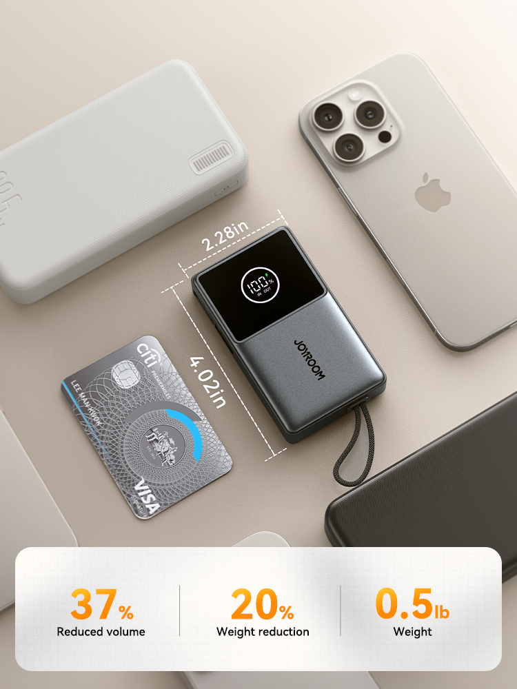 Joyroom Power Bank 22.5W Fast Charging With Built-in