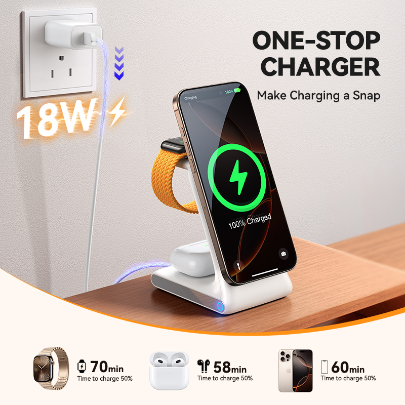 Joyroom 3-in-1 Magnetic Wireless Charging Station