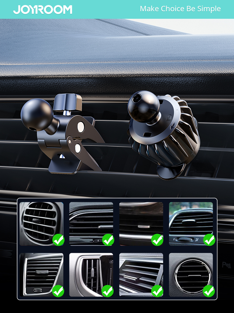 Car Air Vent Clip Joint Ball Cell Phone Holder for Car