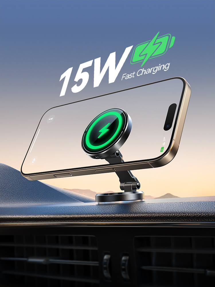 JOYROOM Magnetic Car Phone Mount Charger with