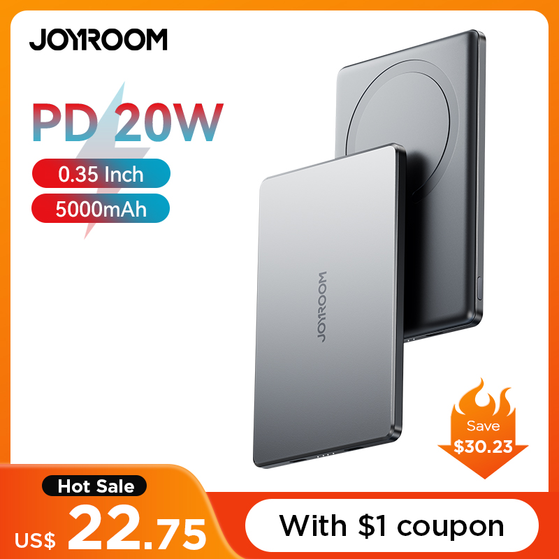 Joyroom 0.35 Inch Ultra Slim Power Bank for Magsafe